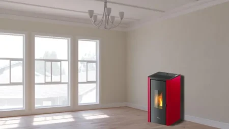 Estufa de Pellet FREEPOINT Índigo 7 kW Burdeos