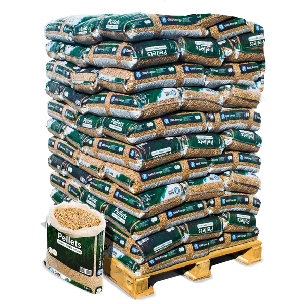 Palet de 77 sacos de pellet GME WoodPellet EN-Plus A1
